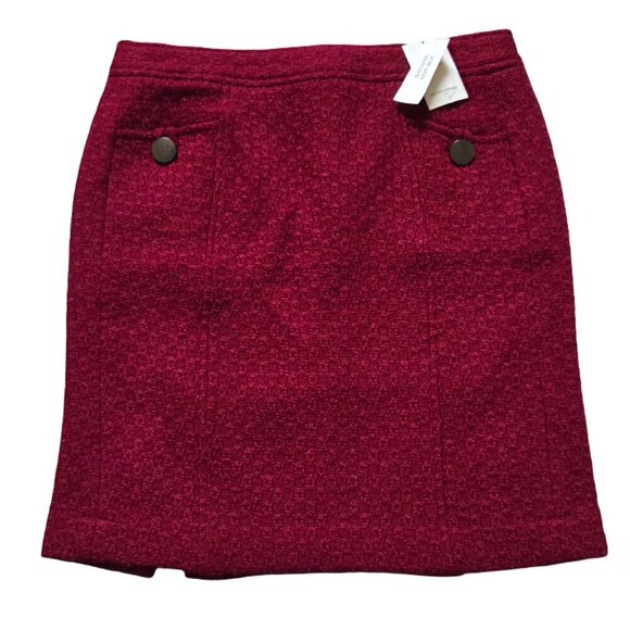 Banana Republic Dresses & Skirts - Banana Republic Skirt Women's Size 8 Red Wool Blend Pencil Skirt Business Twee